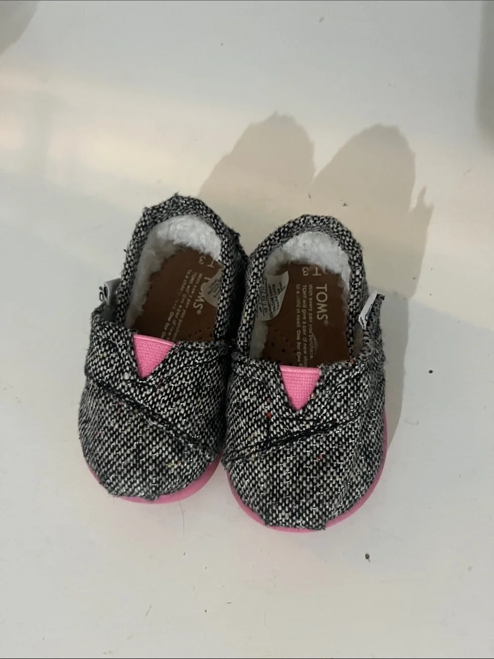 Toms Baby Girls Tweed Shoes Size T3